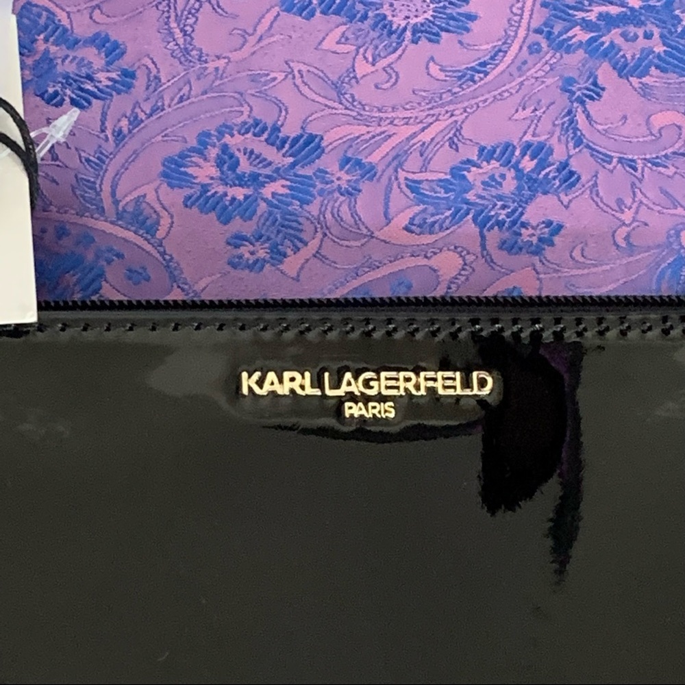*NWT* Karl Lagerfeld Paris Two-Piece Envelope Wristlet Clutch Set - Picture 9 of 13